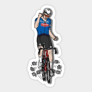 Mathieu van der Poel Champion Paris Roubaix Sticker